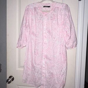 Valentine’s 50% off w ♥️ Lauren Ralph Lauren Women's Sleep Shirt Button Paisley